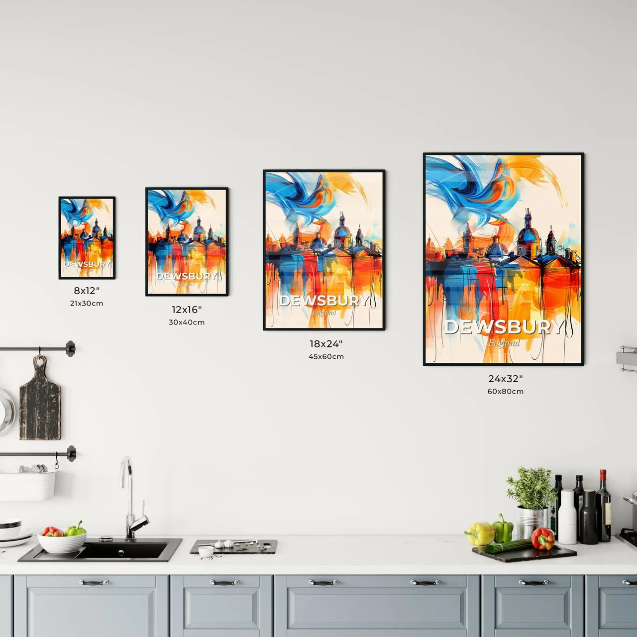 Vibrant Dewsbury, England Kitchen Art