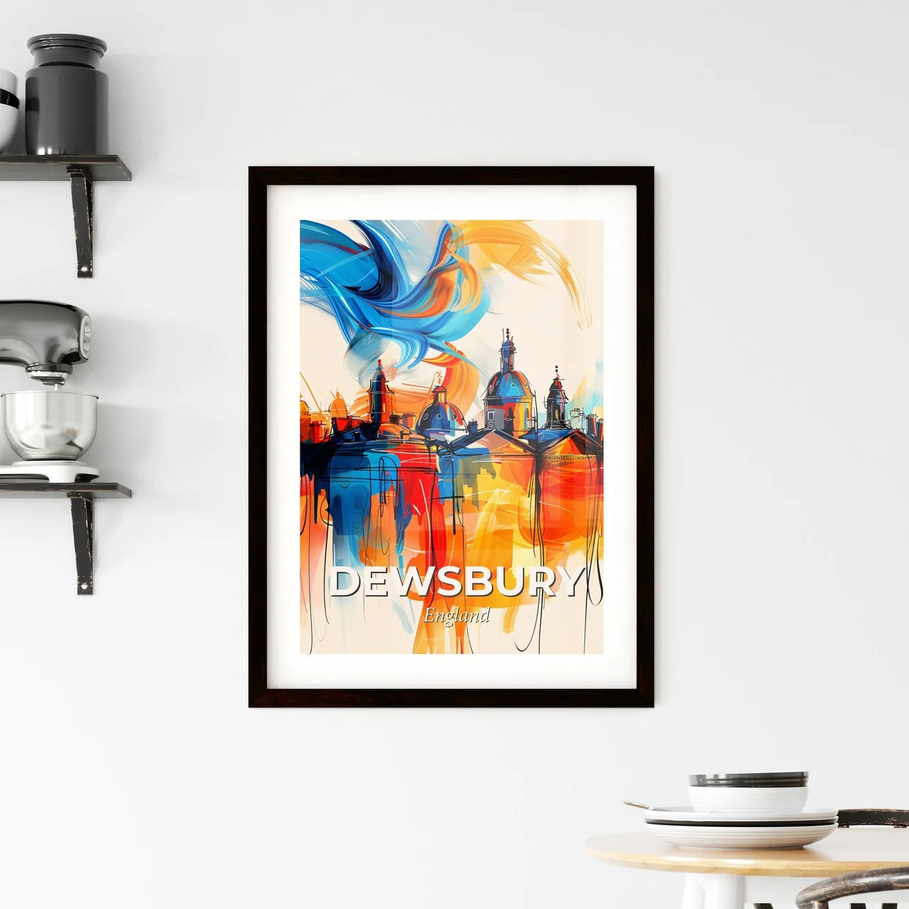 Vibrant Dewsbury, England Framed Print