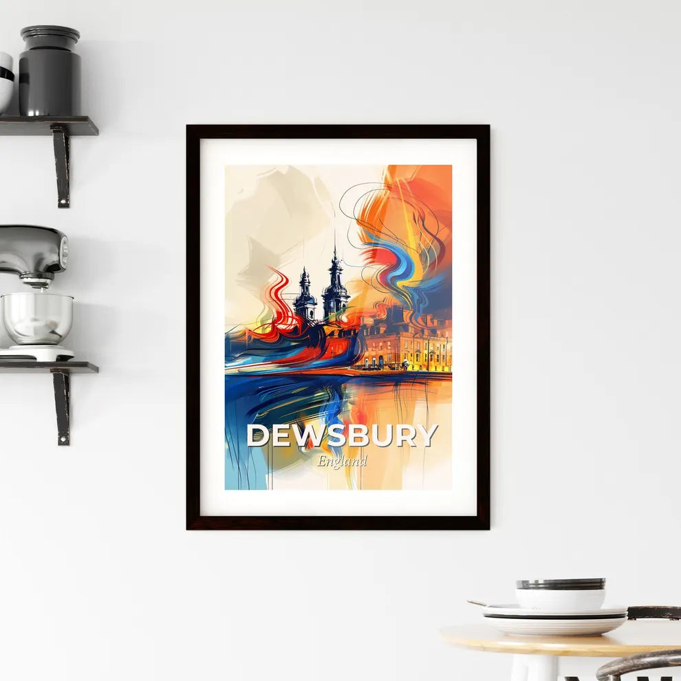 Vibrant Dewsbury, England Framed Print