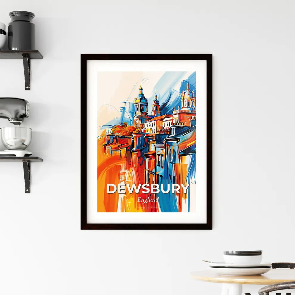 Vibrant Dewsbury, England Framed Print