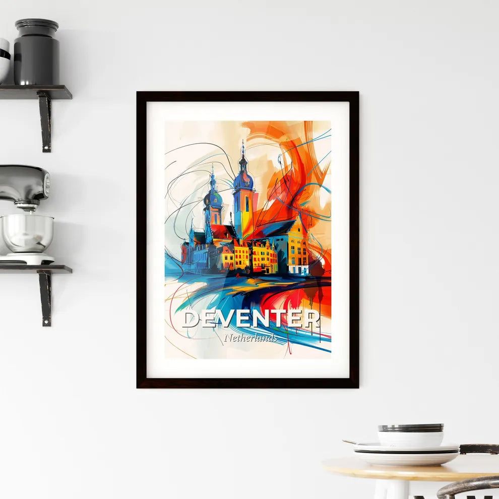 Vibrant Deventer, Netherlands Framed Print