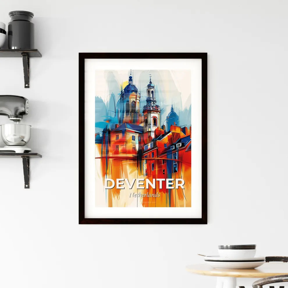 Vibrant Deventer, Netherlands Framed Print