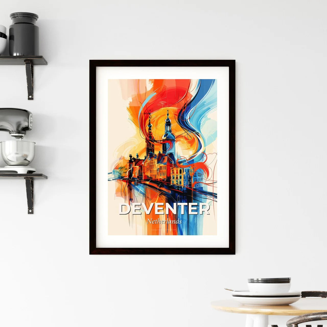 Vibrant Deventer, Netherlands Framed Print