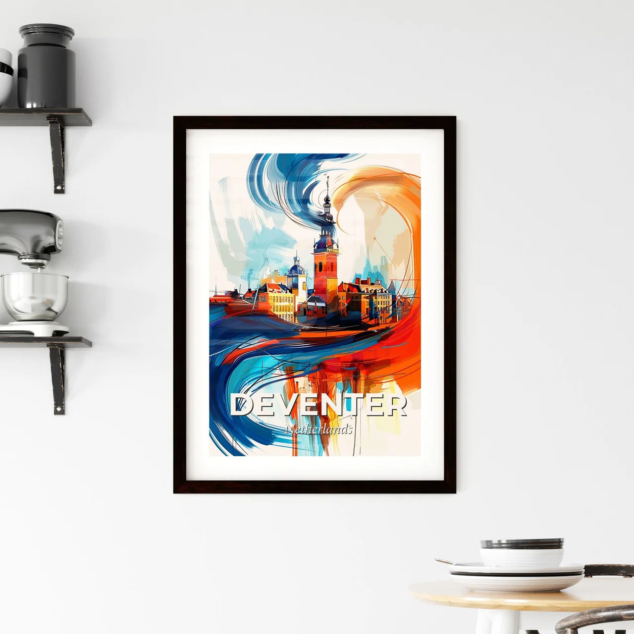 Vibrant Deventer, Netherlands Framed Print