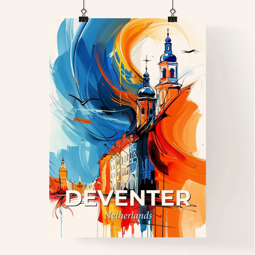 Vibrant Deventer, Netherlands Poster