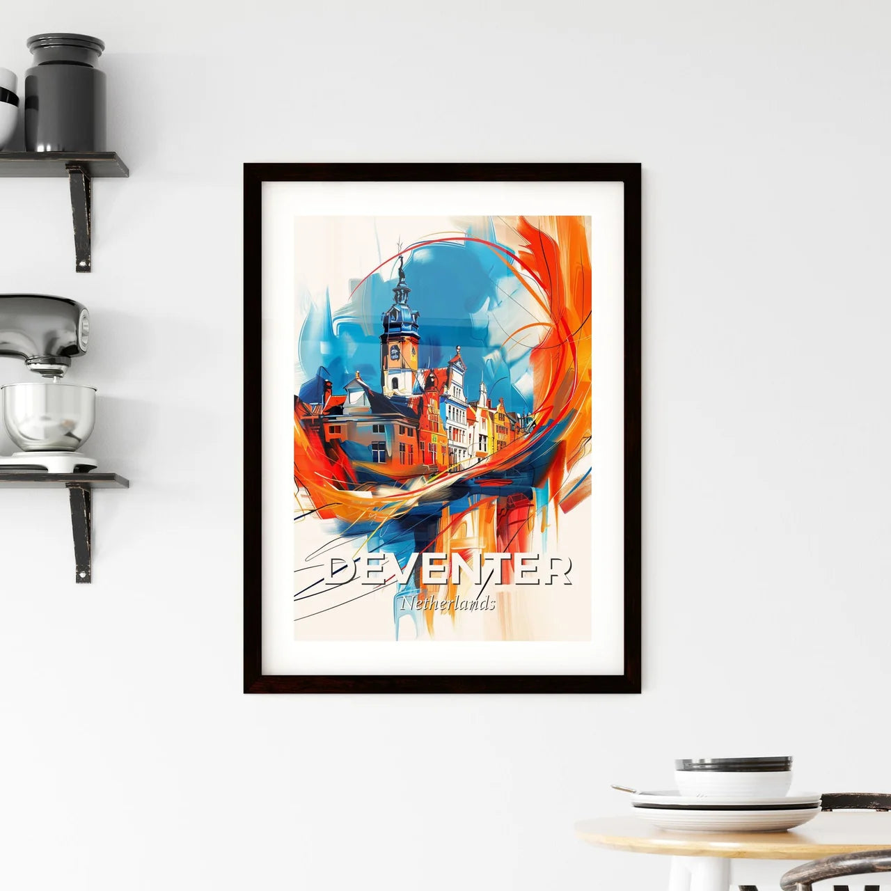 Vibrant Deventer, Netherlands Framed Print