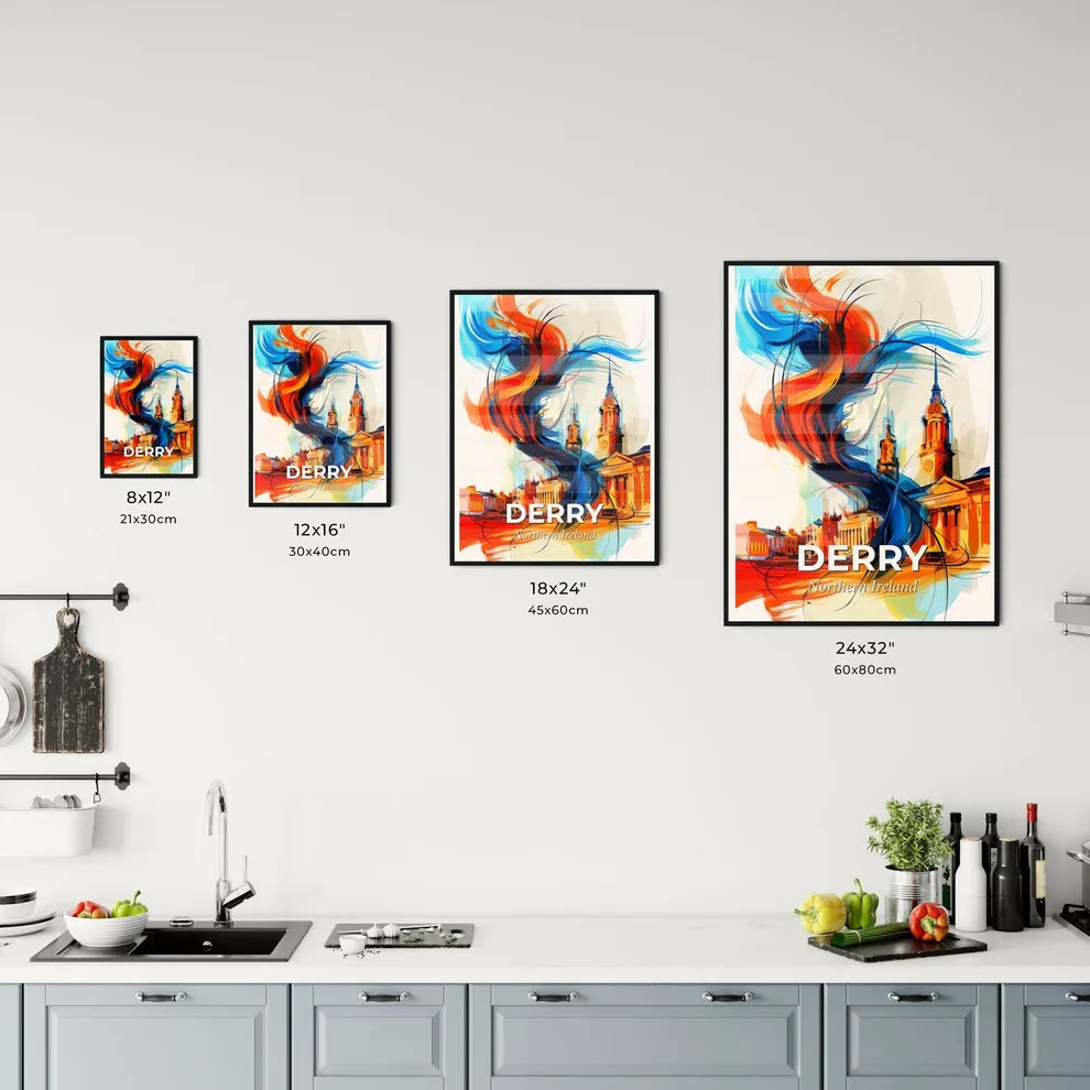 Vibrant Derry, Northern Ireland Kitchen Art