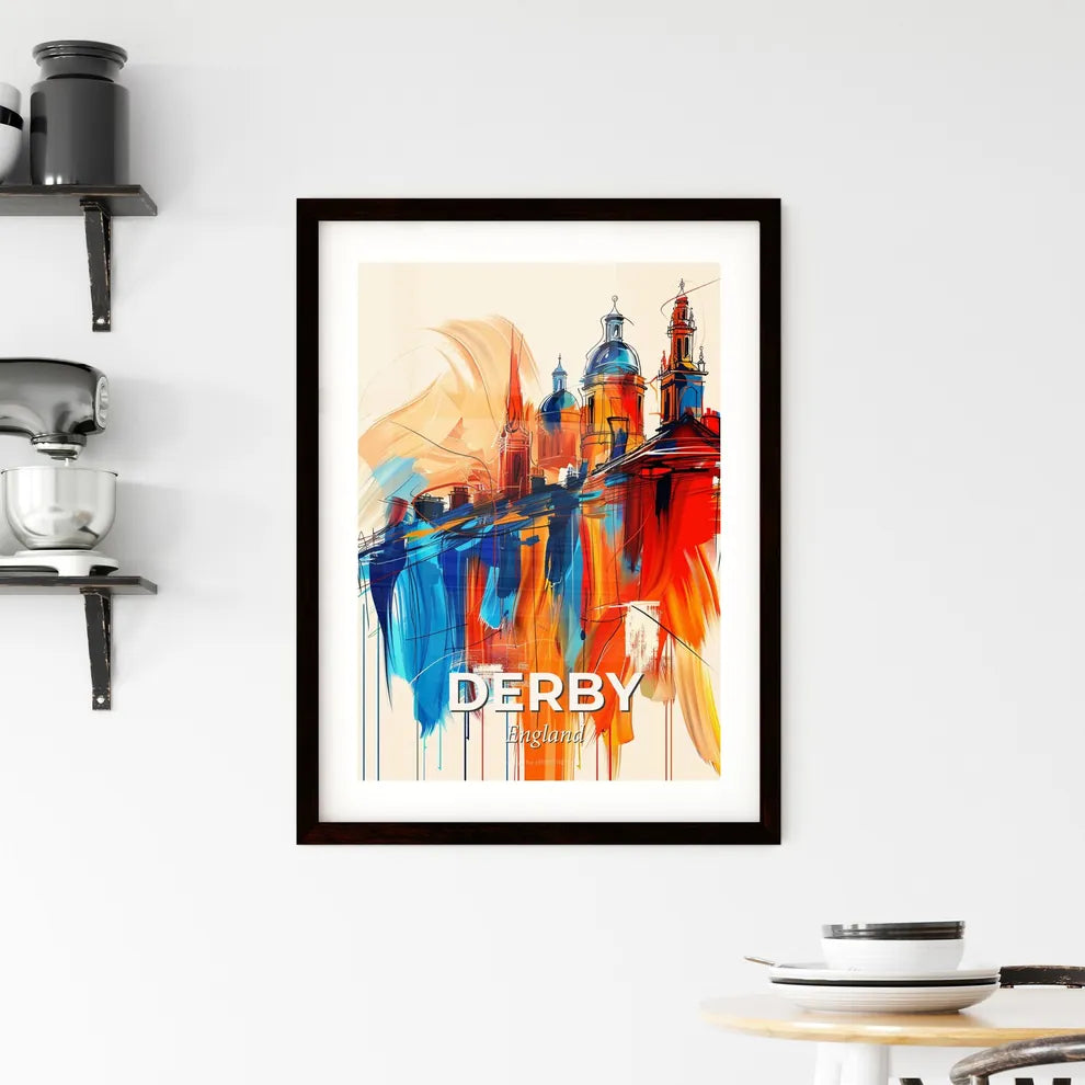 Vibrant Derby, England Framed Print