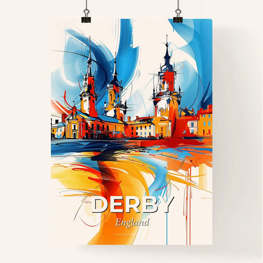 Vibrant Derby, England Poster