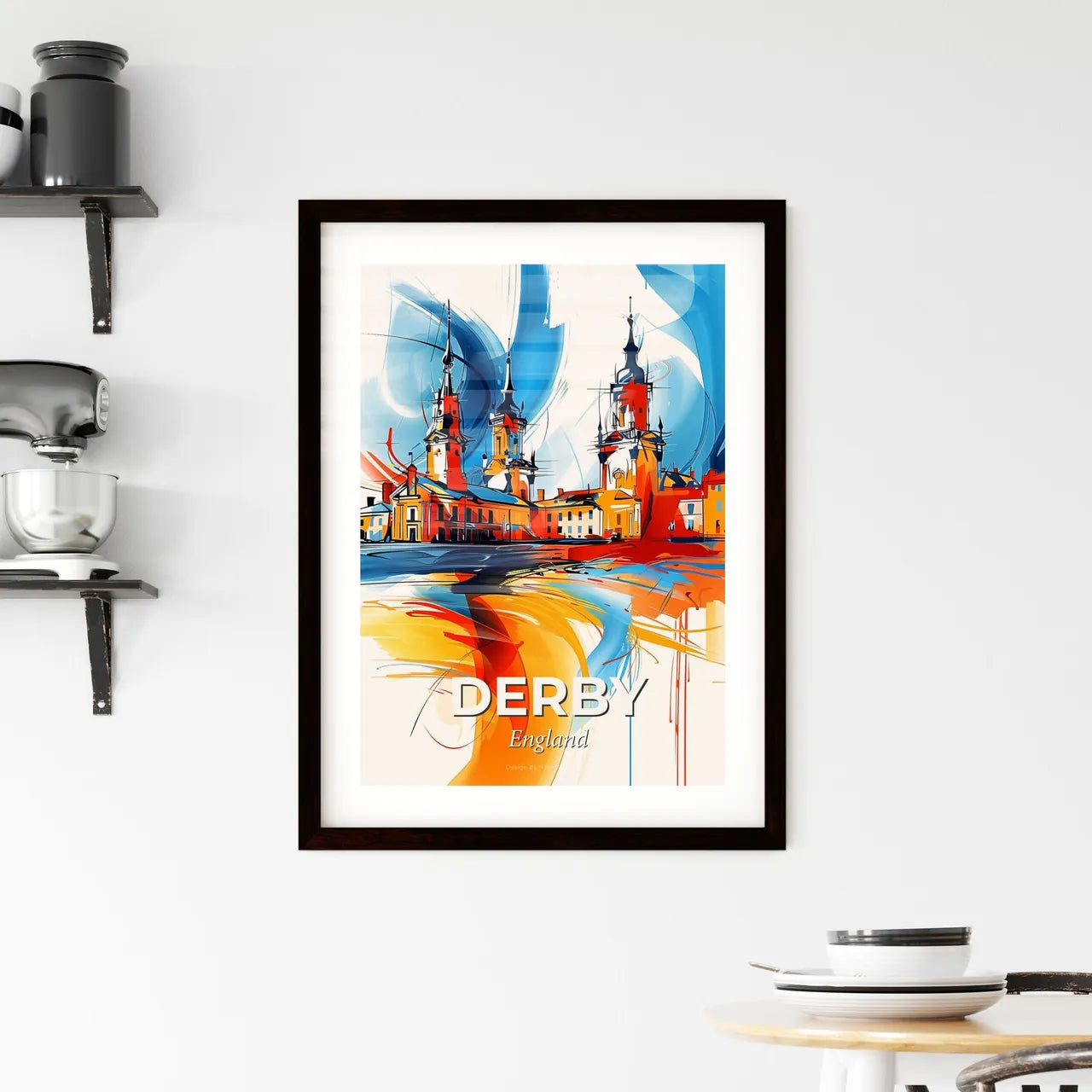 Vibrant Derby, England Framed Print