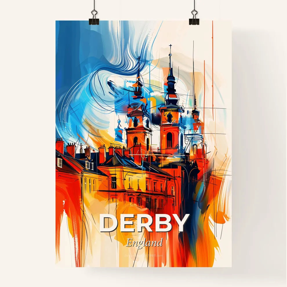 Vibrant Derby, England Poster