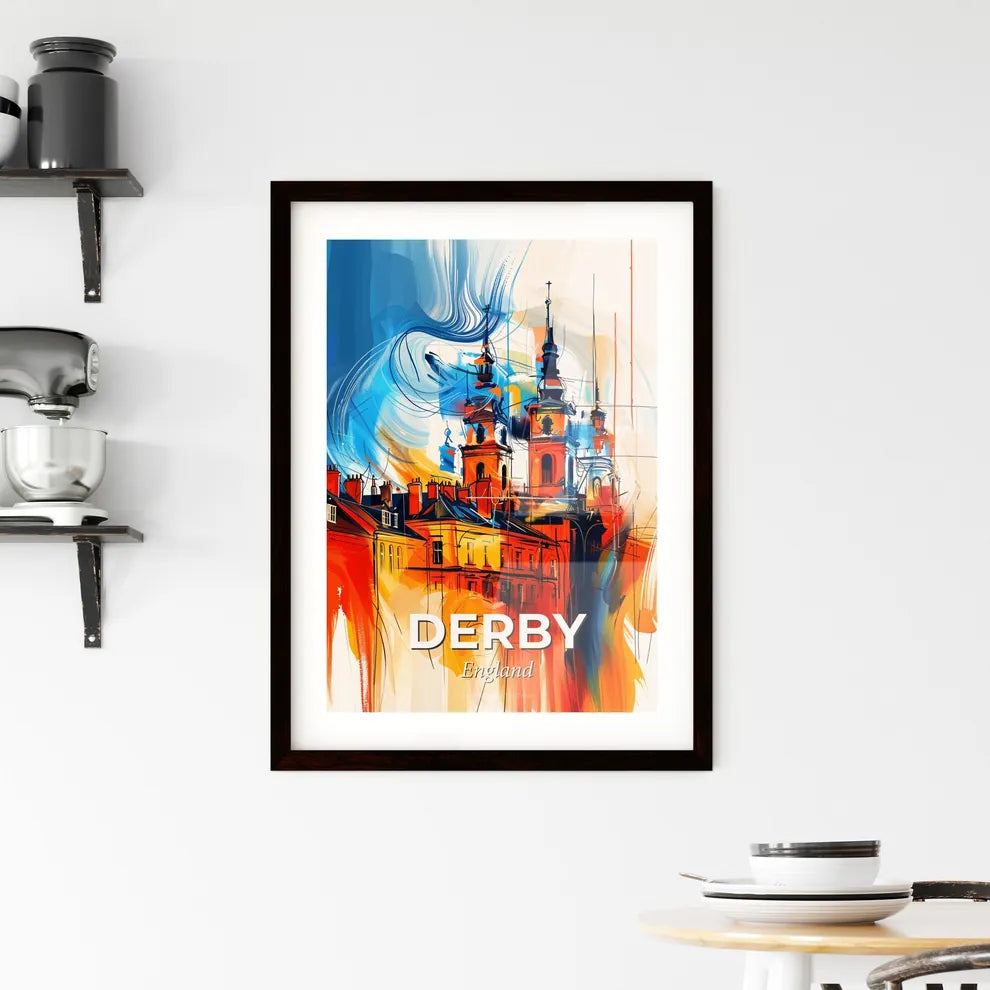Vibrant Derby, England Framed Print