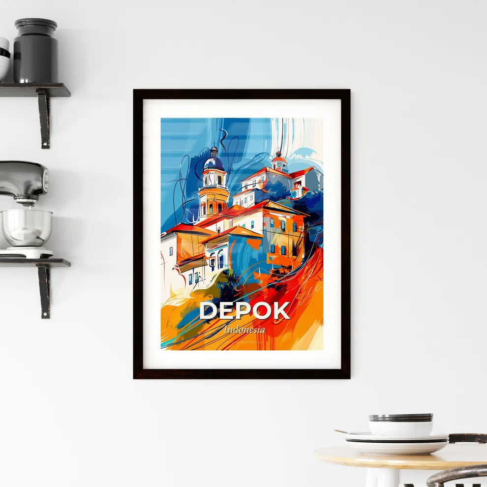 Vibrant Depok, Indonesia Framed Print