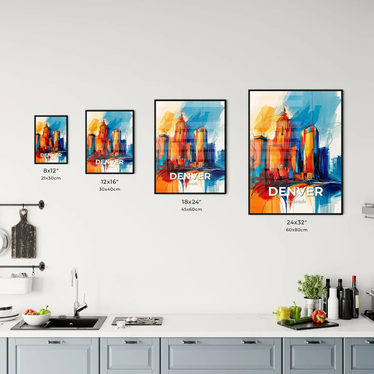 Vibrant Denver, Colorado Kitchen Art