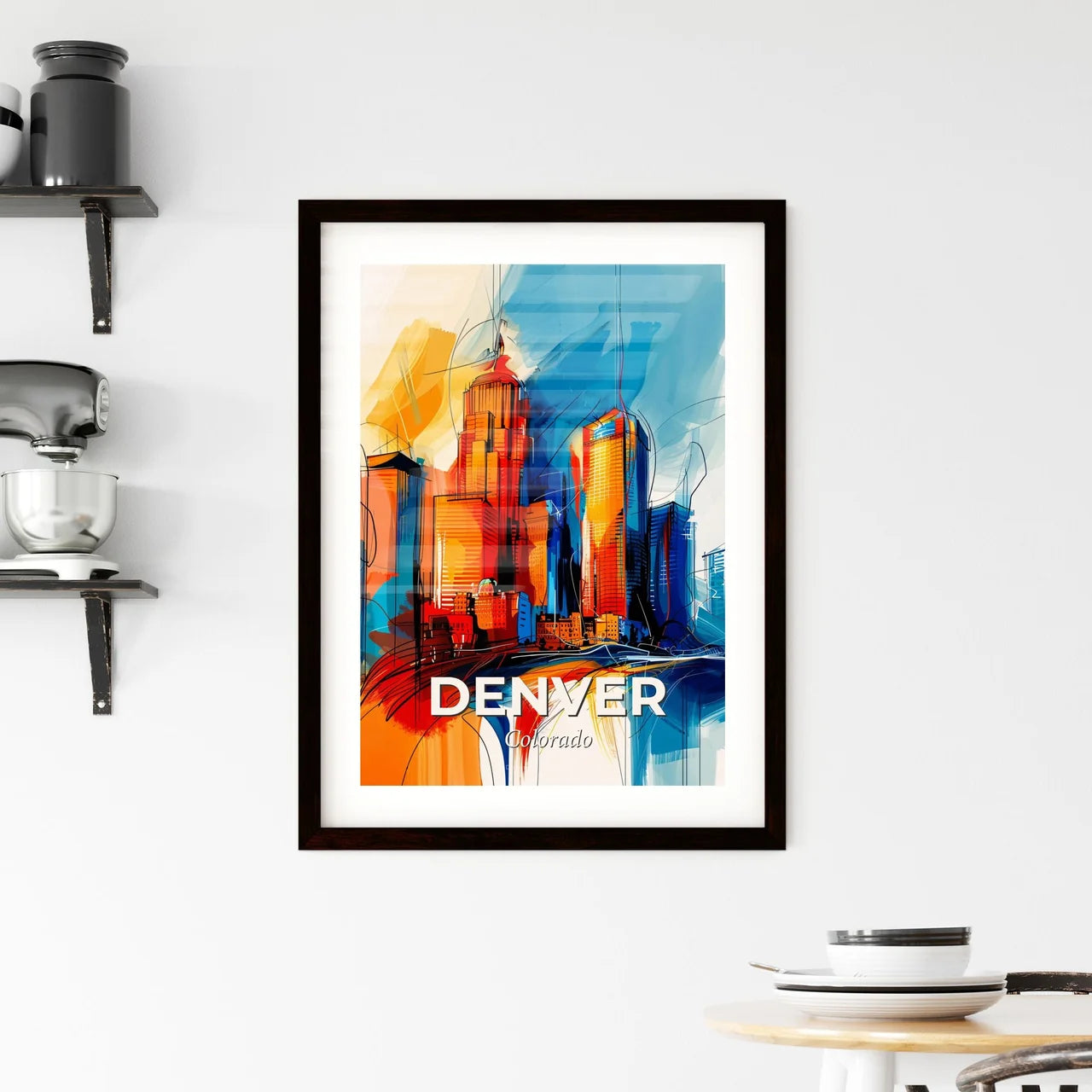 Vibrant Denver, Colorado Framed Print