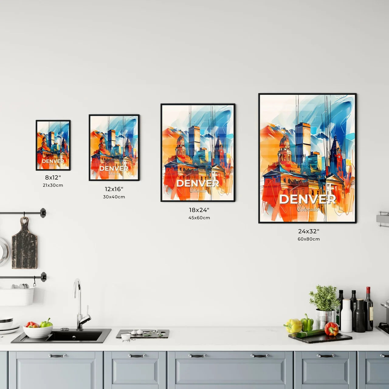 Vibrant Denver, Colorado Kitchen Art