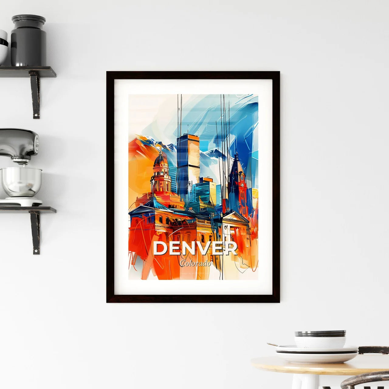 Vibrant Denver, Colorado Framed Print