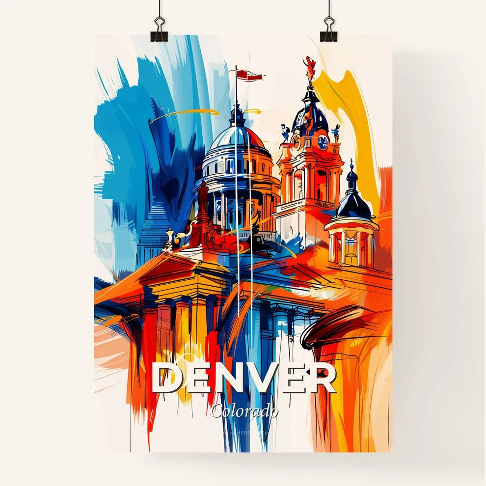 Vibrant Denver, Colorado Poster