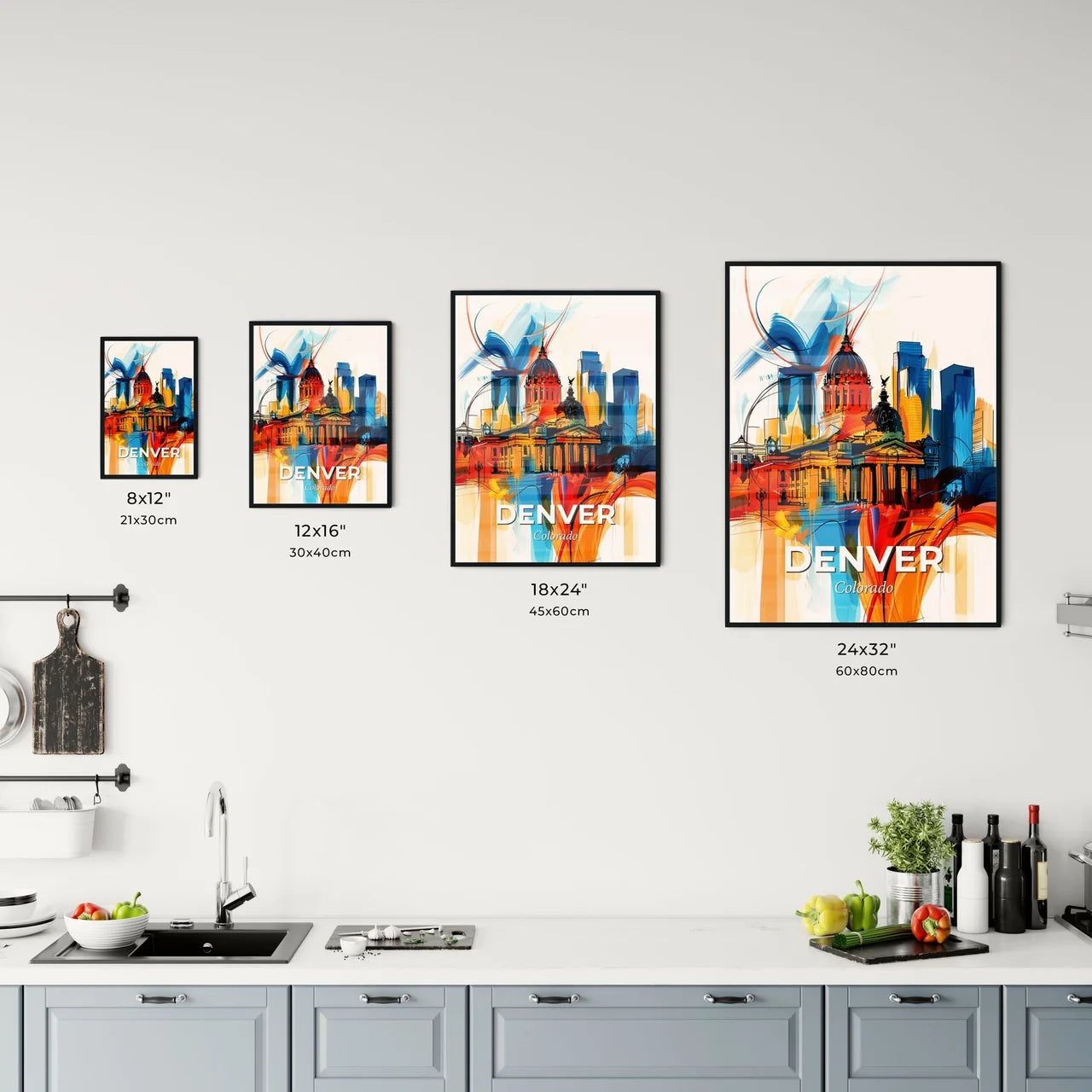 Vibrant Denver, Colorado Kitchen Art
