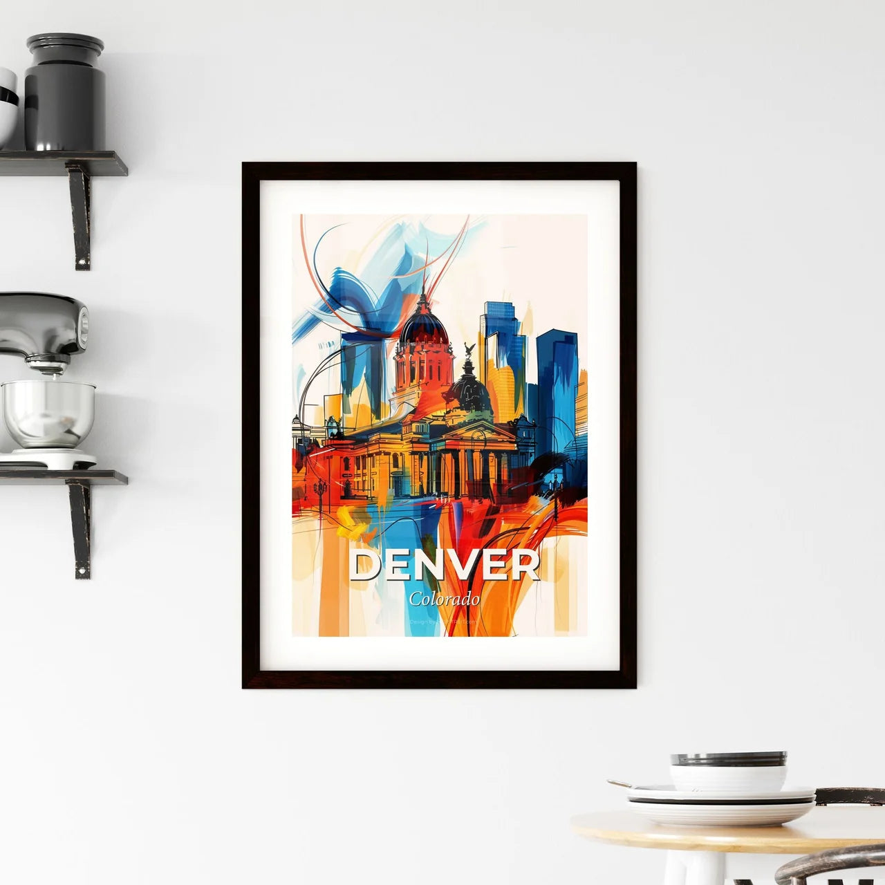Vibrant Denver, Colorado Framed Print