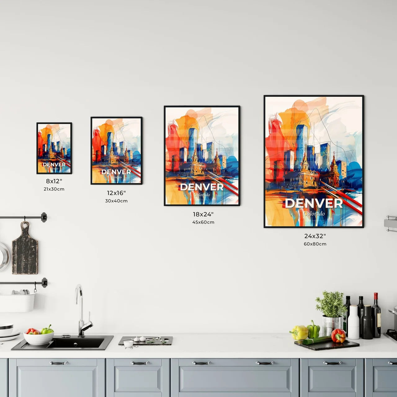 Vibrant Denver, Colorado Kitchen Art