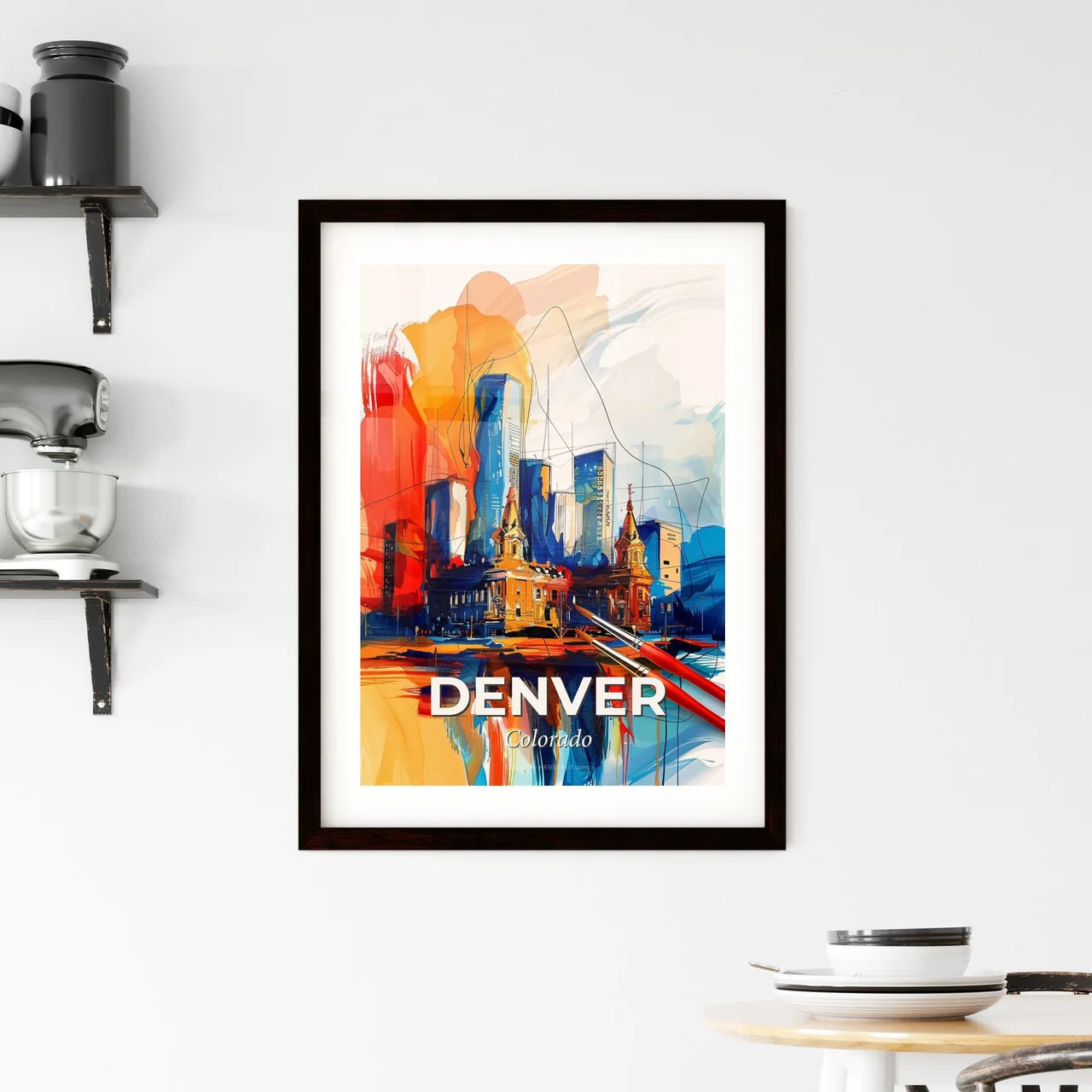 Vibrant Denver, Colorado Framed Print