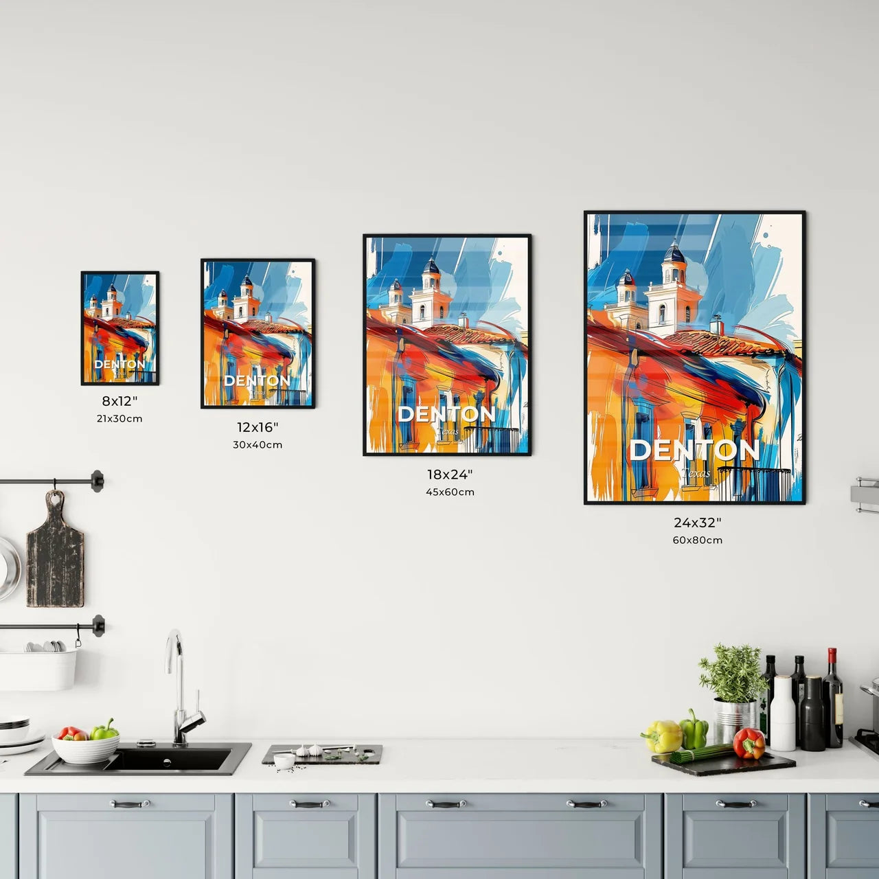 Vibrant Denton, Texas Kitchen Art