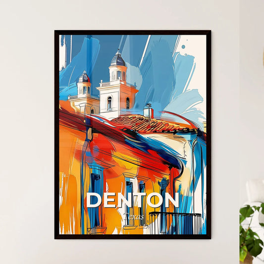 Vibrant Denton, Texas Art Print