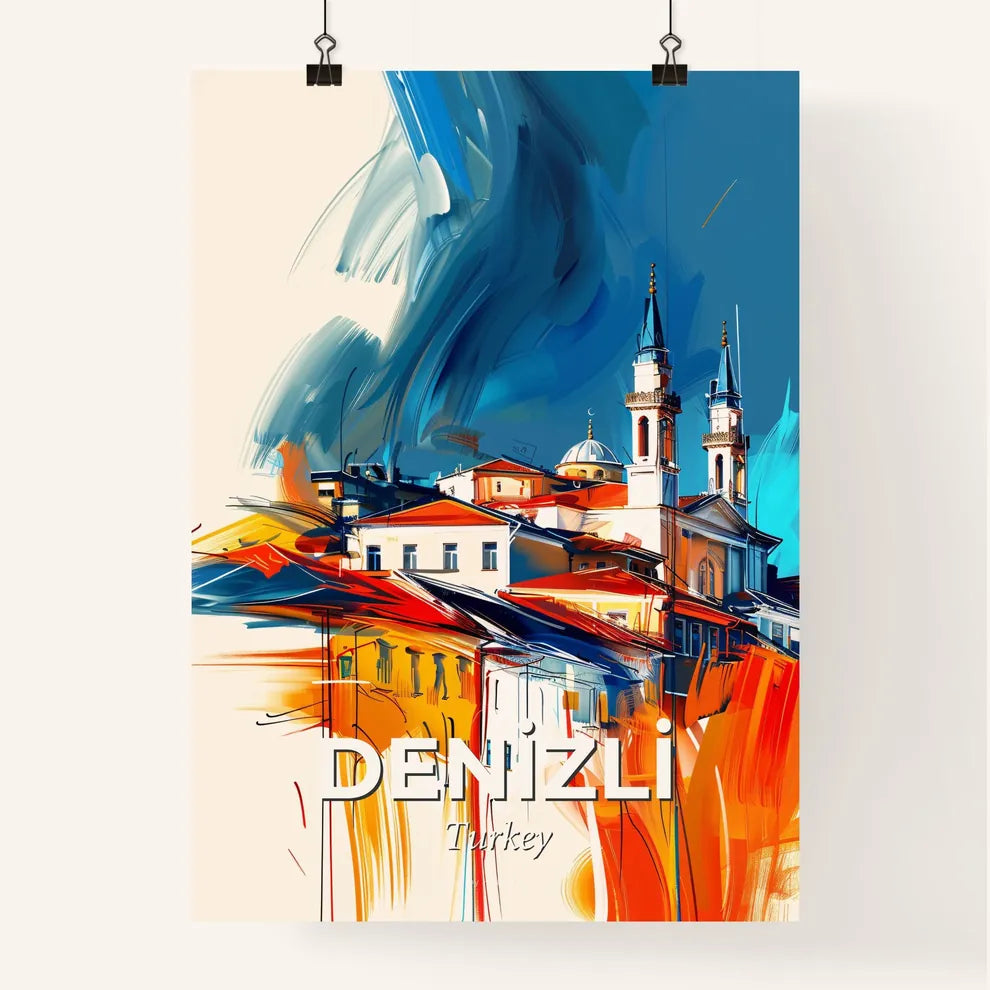 Vibrant Deni̇zli̇, Turkey Poster