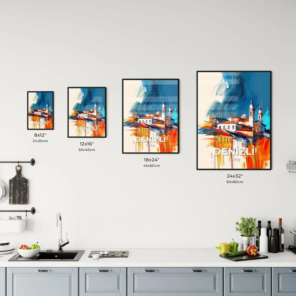 Vibrant Deni̇zli̇, Turkey Kitchen Art