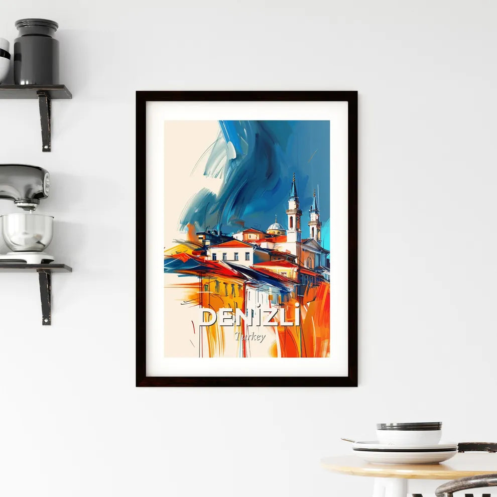 Vibrant Deni̇zli̇, Turkey Framed Print