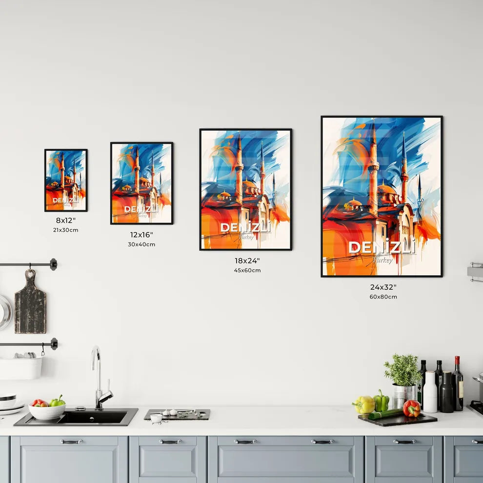 Vibrant Deni̇zli̇, Turkey Kitchen Art