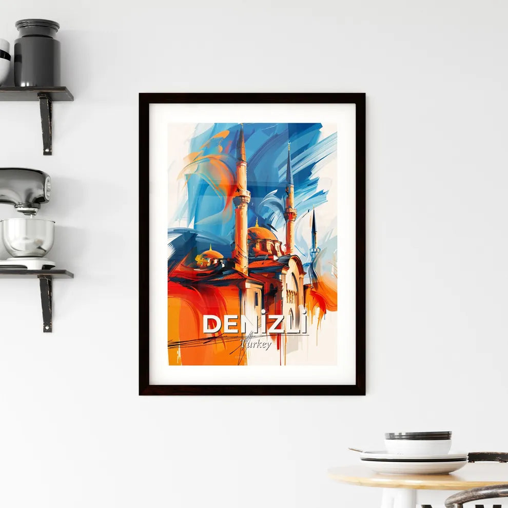 Vibrant Deni̇zli̇, Turkey Framed Print