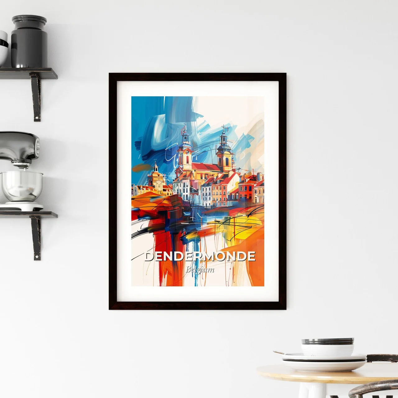 Vibrant Dendermonde , Belgium Framed Print