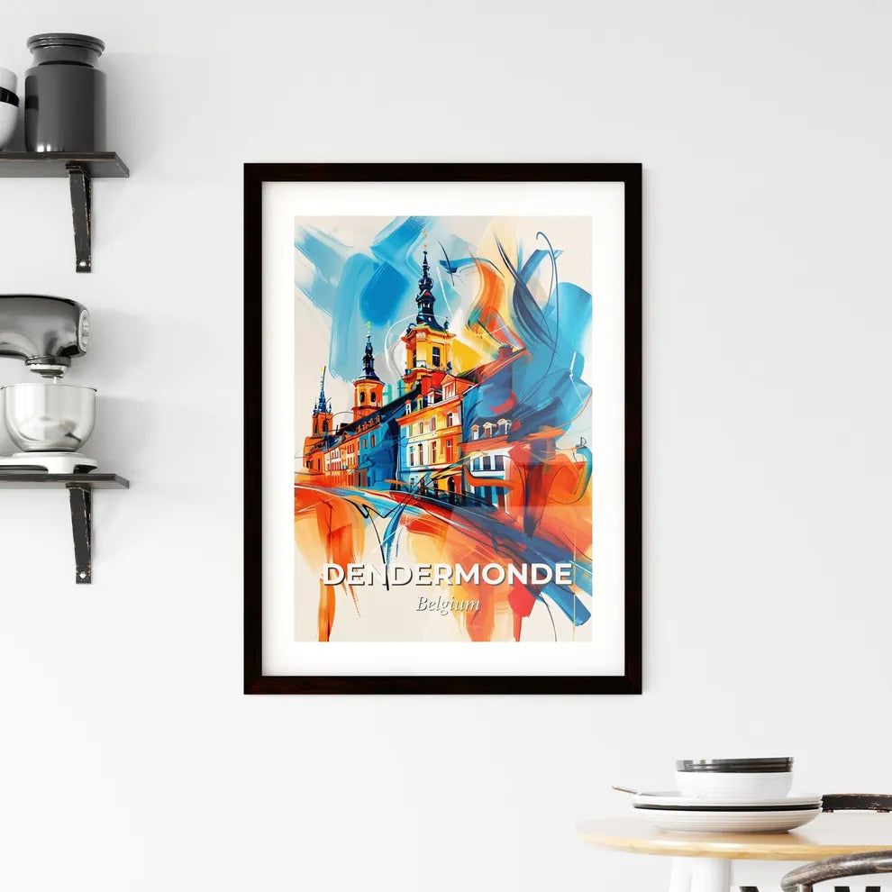 Vibrant Dendermonde , Belgium Framed Print