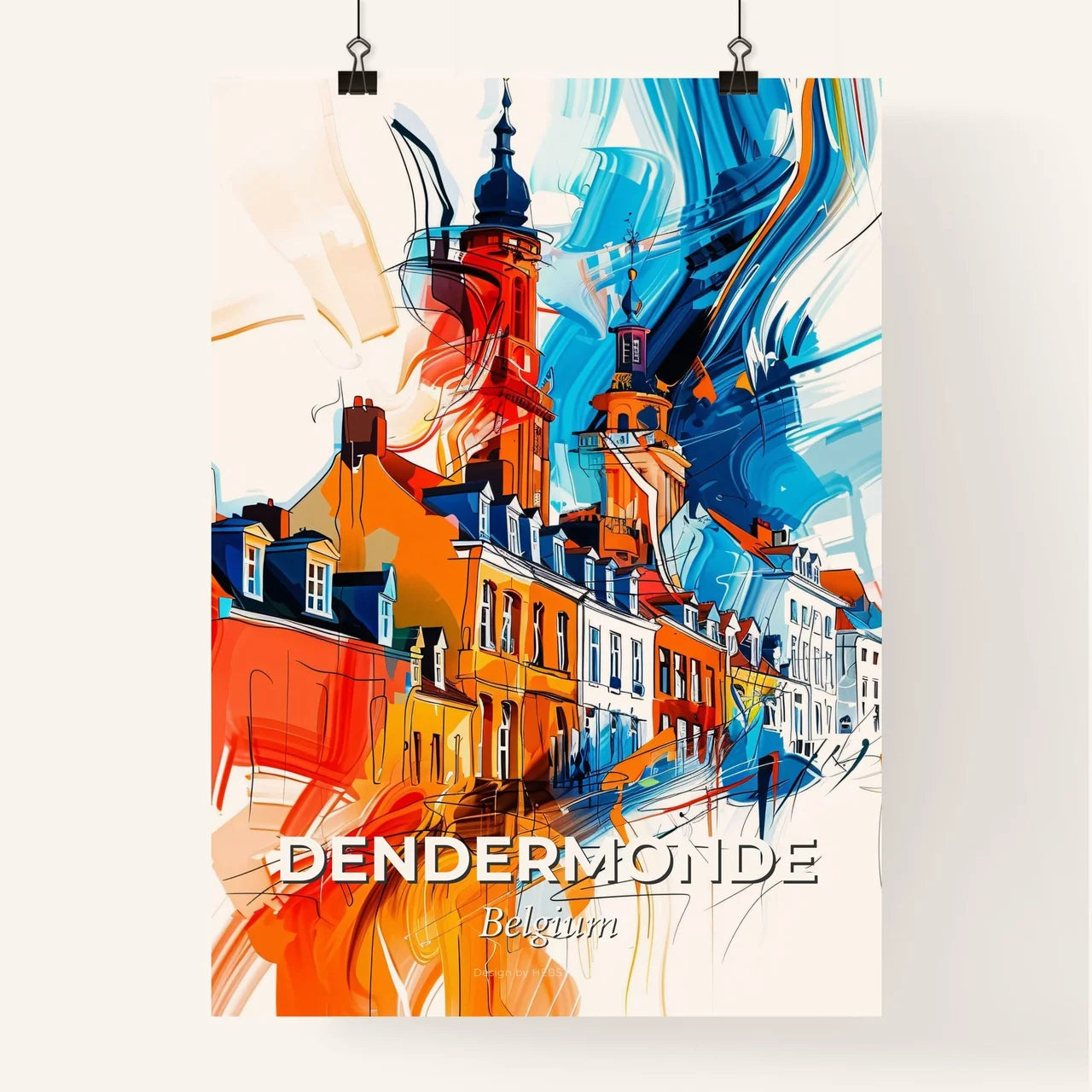 Vibrant Dendermonde , Belgium Poster