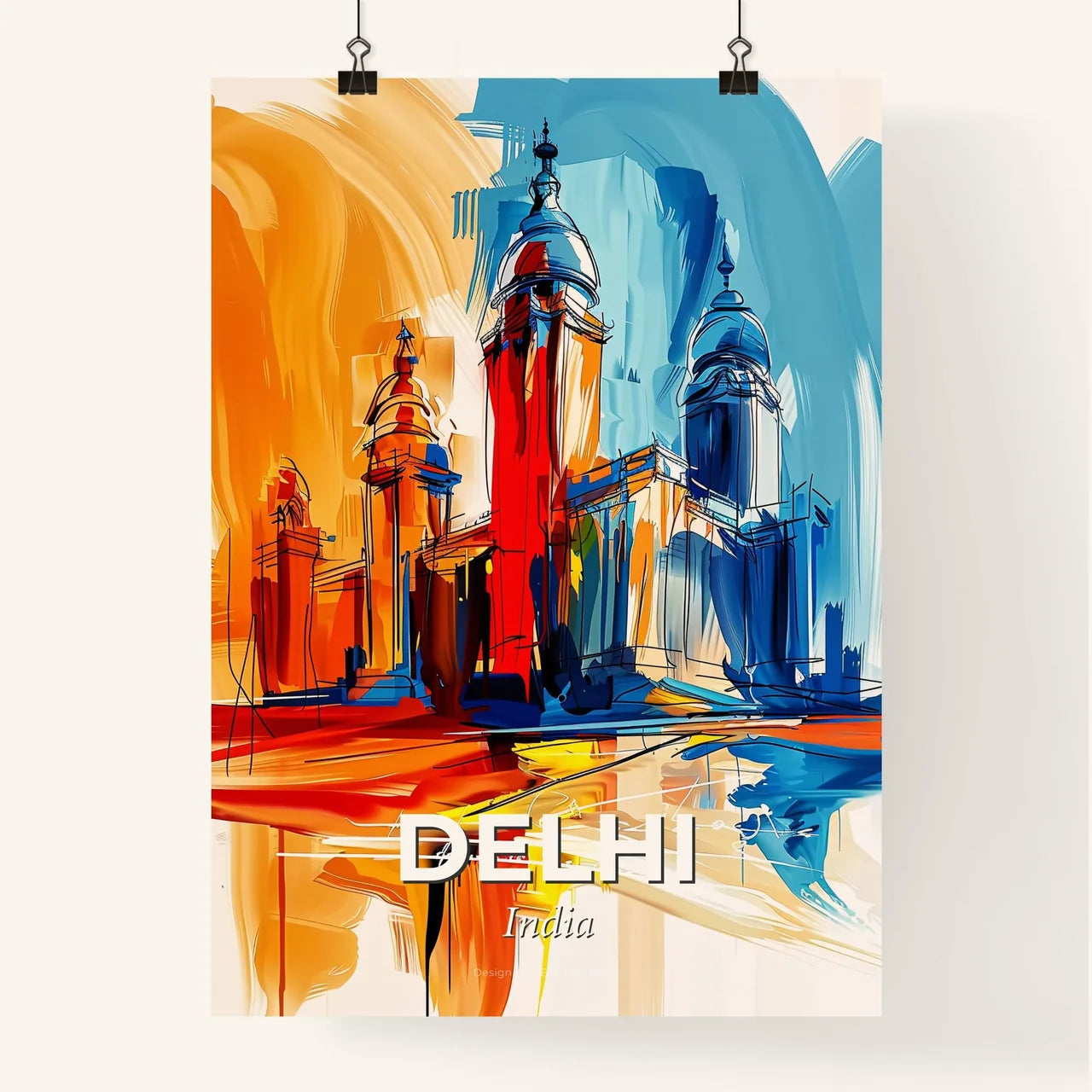 Vibrant Delhi, India Poster