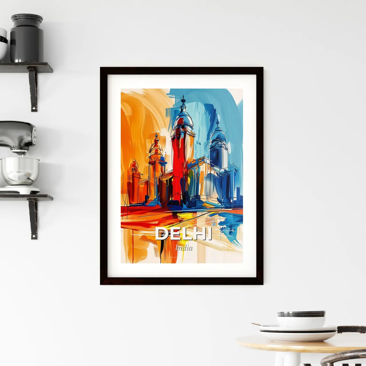 Vibrant Delhi, India Framed Print