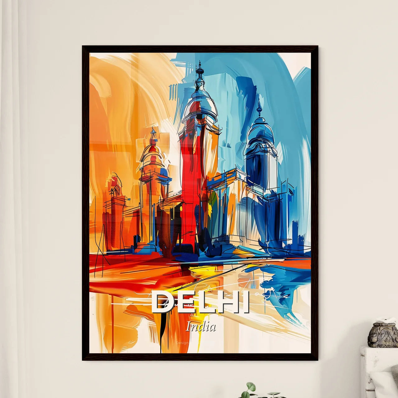 Vibrant Delhi, India Art Print