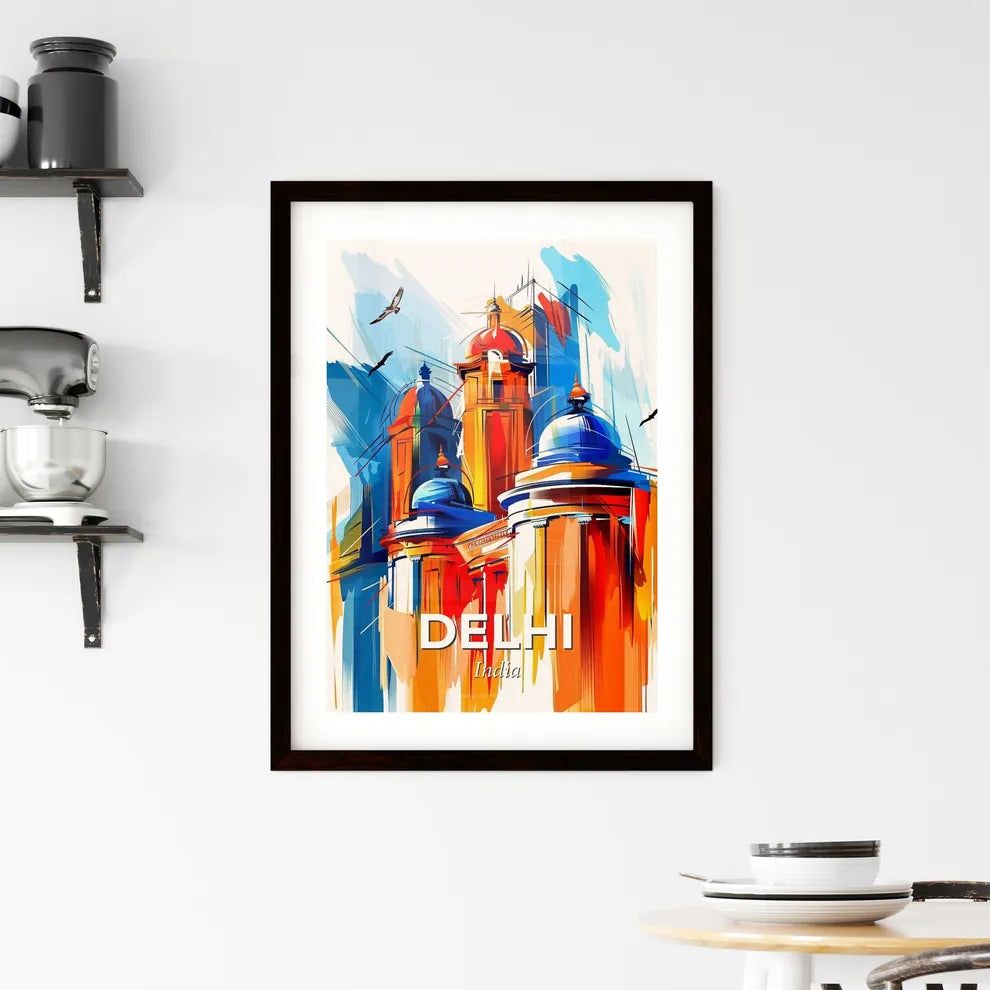 Vibrant Delhi, India Framed Print