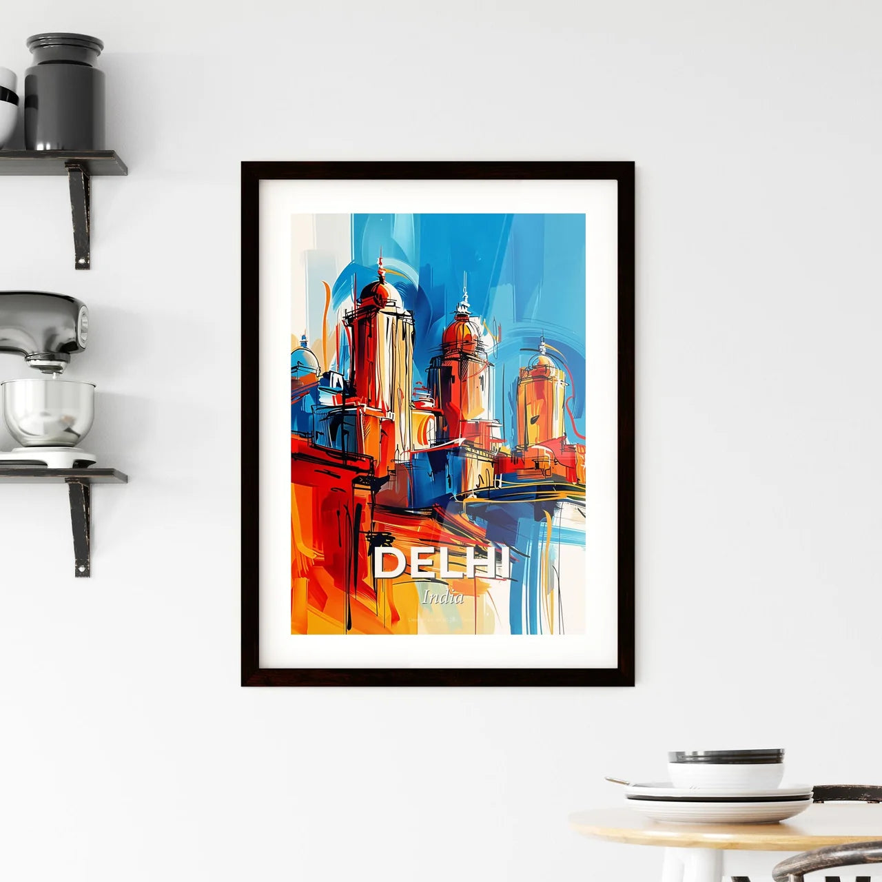 Vibrant Delhi, India Framed Print