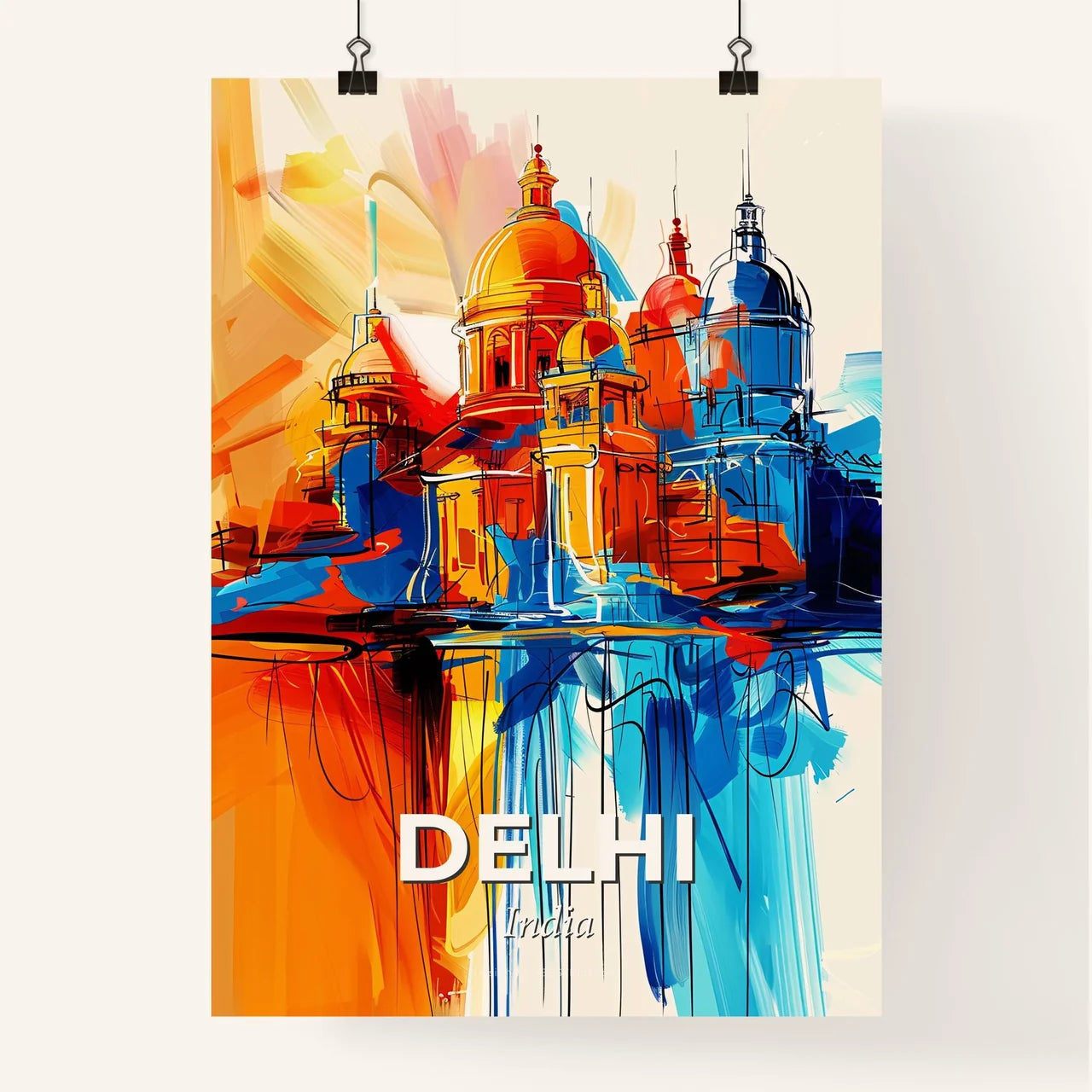 Vibrant Delhi, India Poster