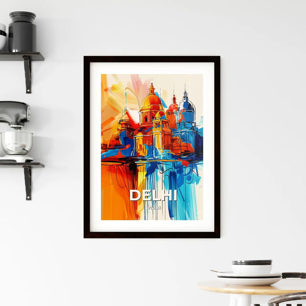 Vibrant Delhi, India Framed Print