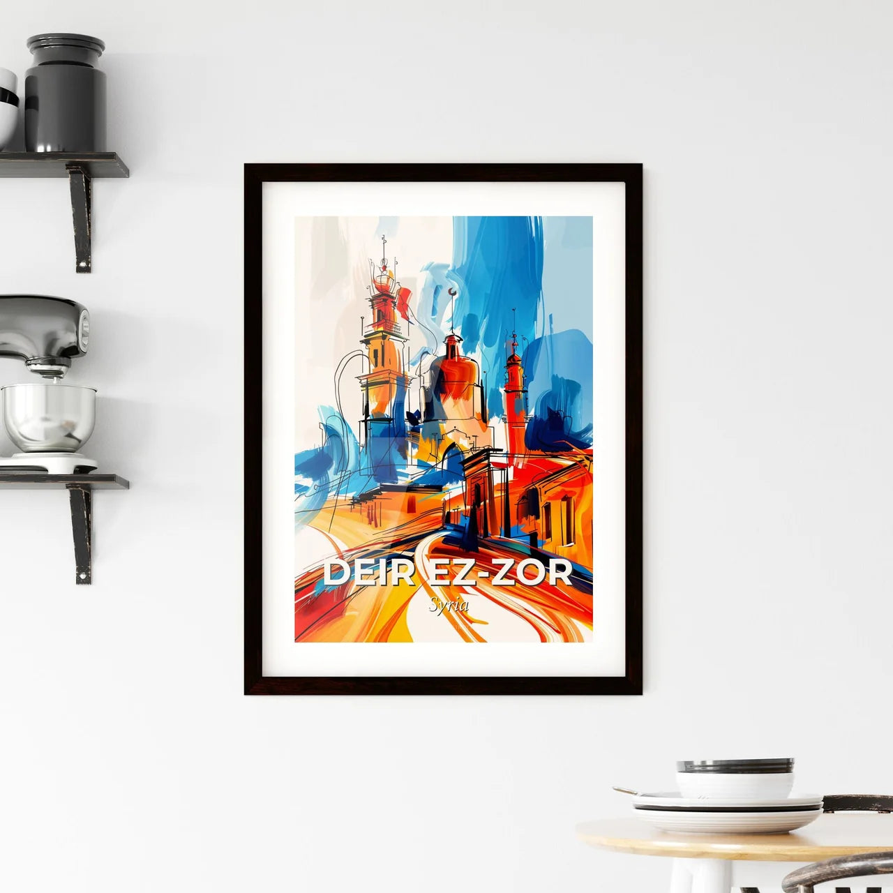 Vibrant Deir E Framed Print