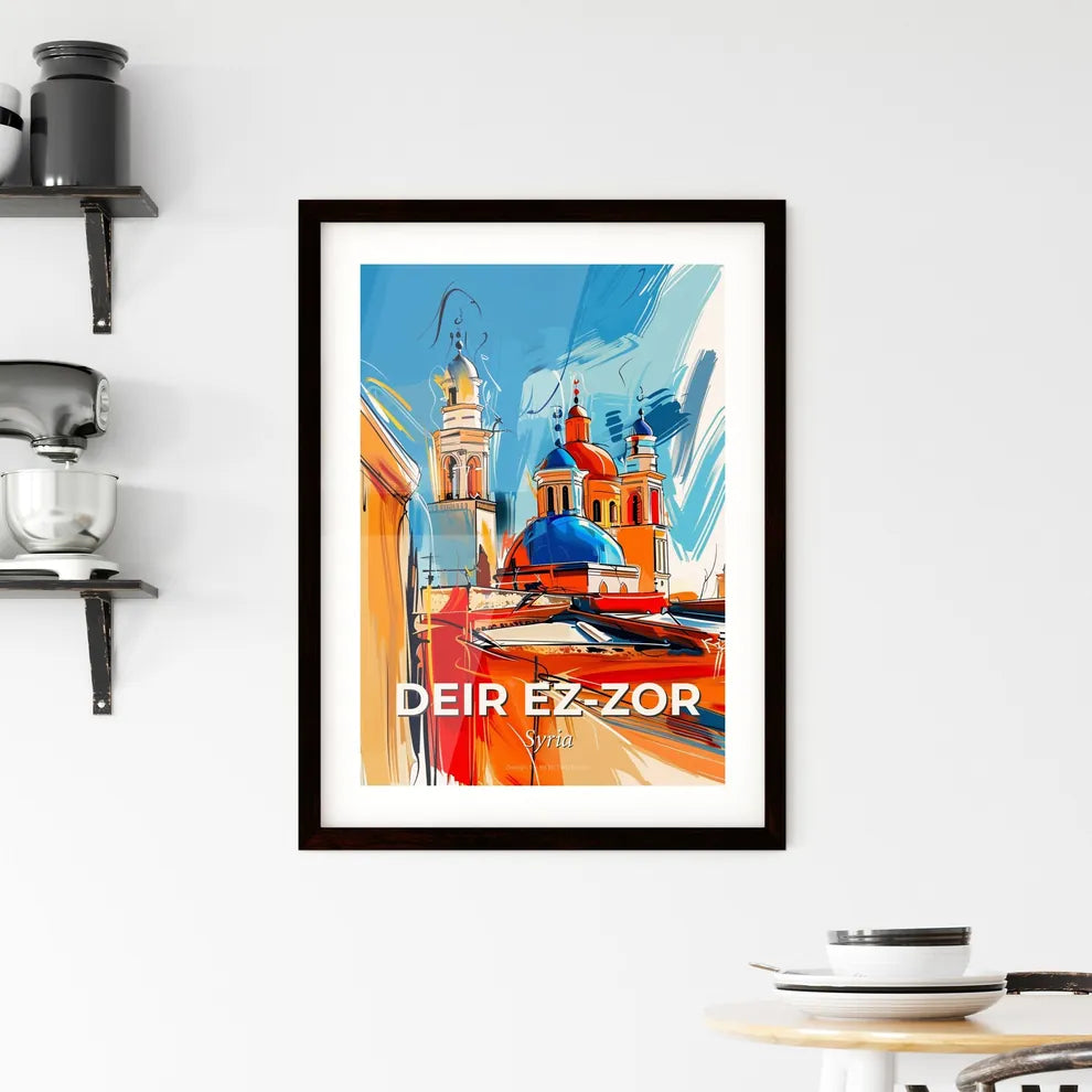 Vibrant Deir E Framed Print