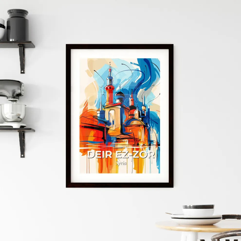Vibrant Deir E Framed Print