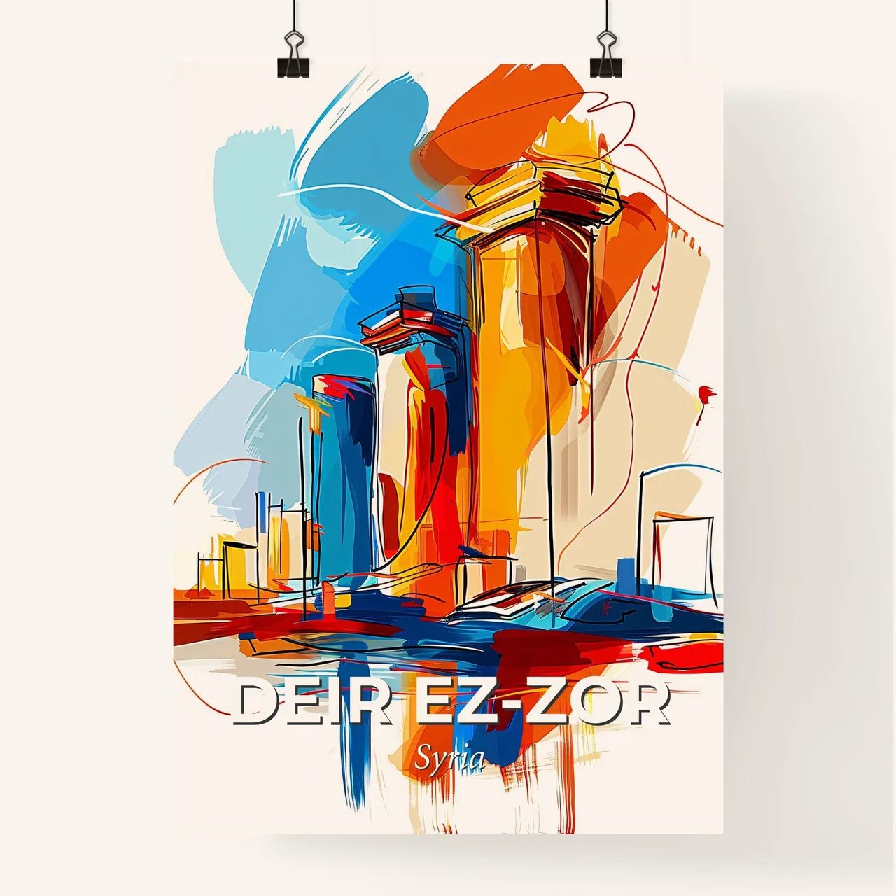 Vibrant Deir E Poster
