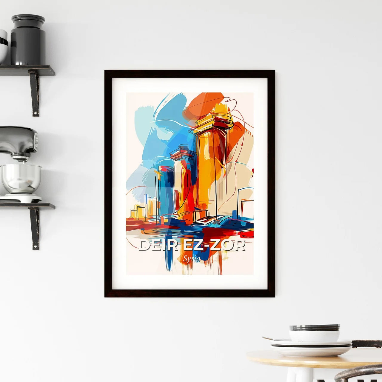 Vibrant Deir E Framed Print