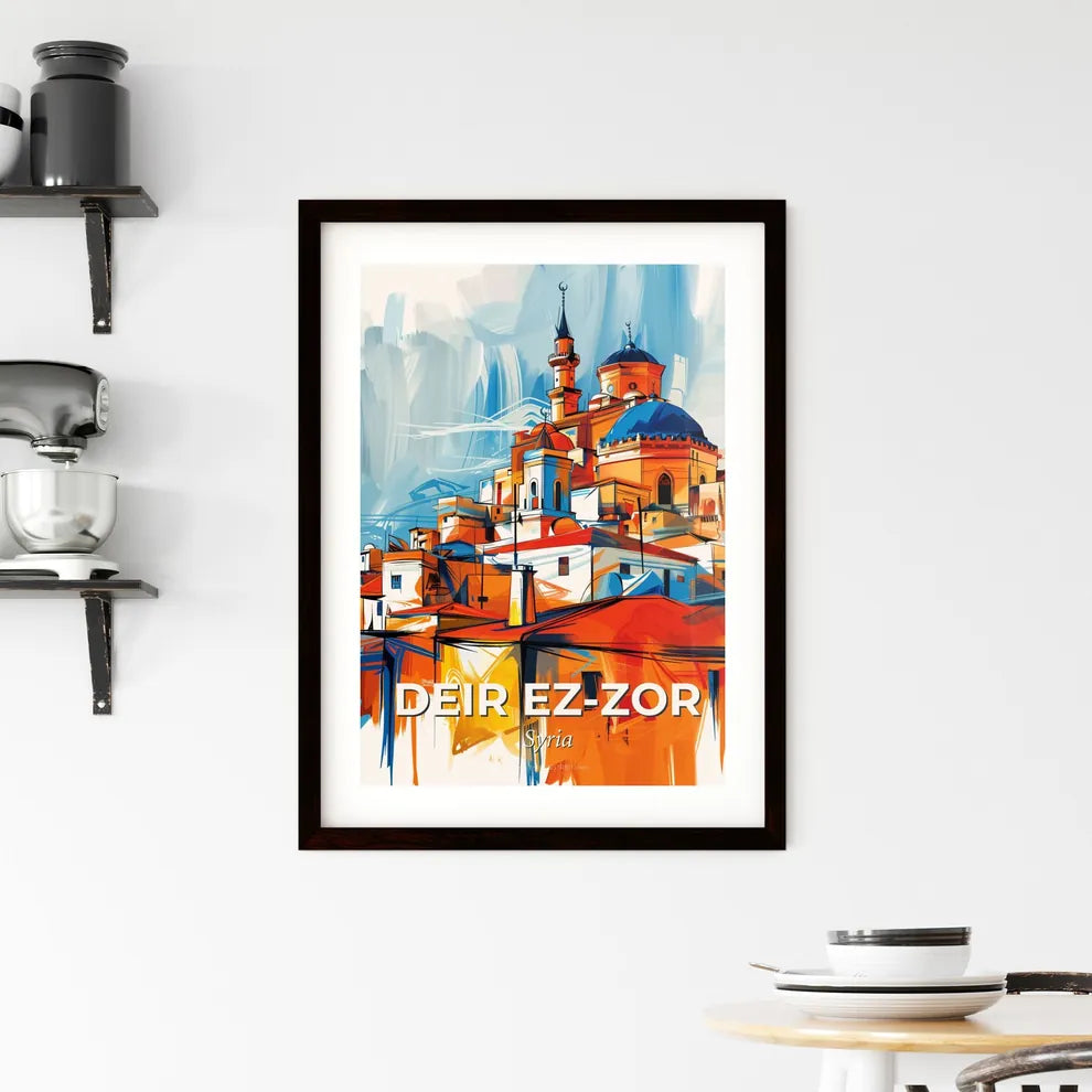 Vibrant Deir E Framed Print