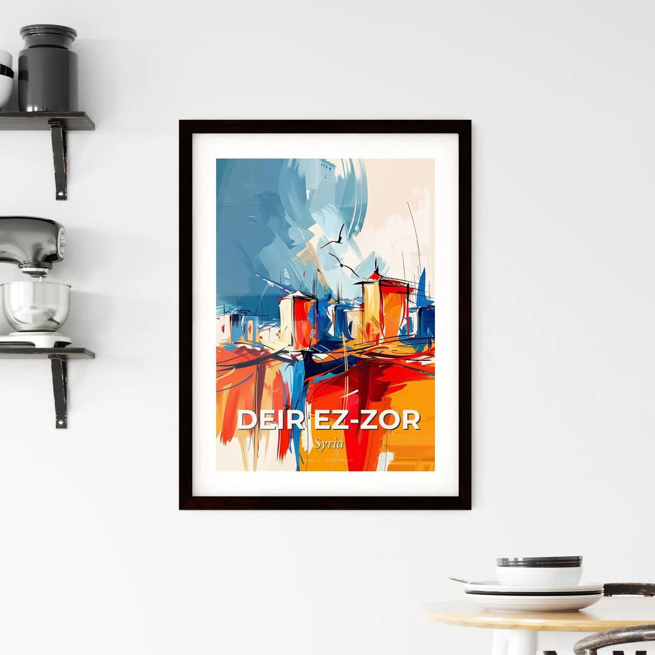 Vibrant Deir E Framed Print